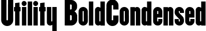 Utility BoldCondensed font - UTILITY.ttf