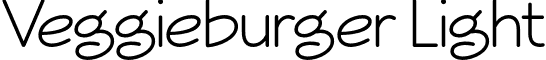 Veggieburger Light font - VeggiLig.otf
