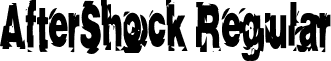 AfterShock Regular font - AfterShock.ttf