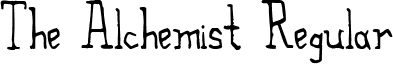 The Alchemist Regular font - The_Alchemist.ttf