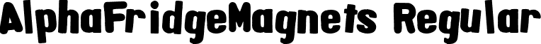 AlphaFridgeMagnets Regular font - AlphaFridgeMagnets.ttf