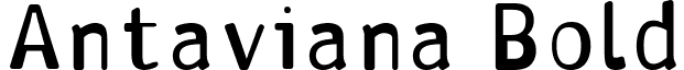 Antaviana Bold font - ANTAB___.TTF