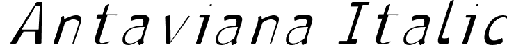 Antaviana Italic font - antai.ttf