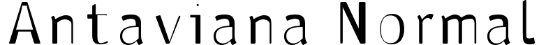 Antaviana Normal font - antan.ttf