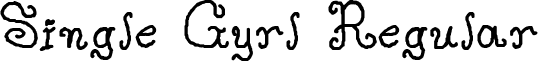 Single Gyrl Regular font - singlegyrl.ttf