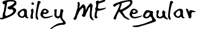 Bailey MF Regular font - baileymf.ttf