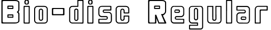 Bio-disc Regular font - bio.ttf