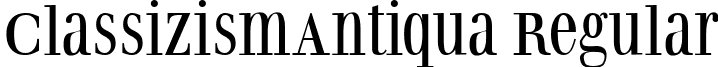 ClassizismAntiqua Regular font - ClassizismAntiquaBook.ttf