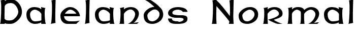 Dalelands Normal font - DalelandsNormal.ttf