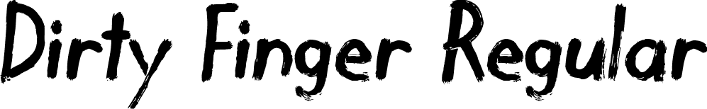 Dirty Finger Regular font - DIRTF___.TTF