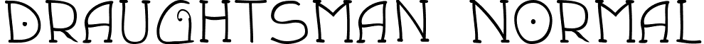 Draughtsman Normal font - draftsmn.ttf