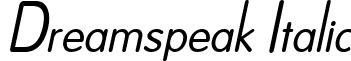 Dreamspeak Italic font - dfdrspi.ttf