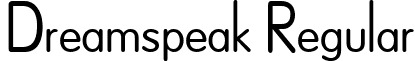 Dreamspeak Regular font - dfdrsp.ttf