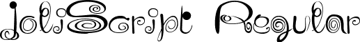 JoliScript Regular font - JOLIS___.TTF