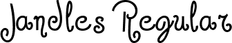 Jandles Regular font - jandles.ttf