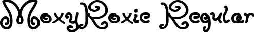 MoxyRoxie Regular font - MoxyRoxie.ttf