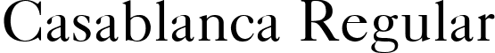 Casablanca Regular font - unicode.casablan.ttf