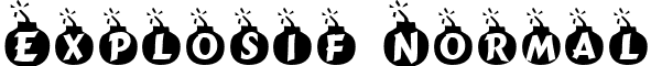 Explosif Normal font - explosif.ttf