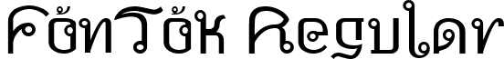 FonTok Regular font - fontok.ttf
