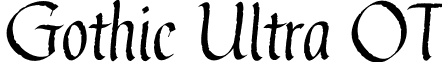 Gothic Ultra OT font - gothic_ultra_ot.otf
