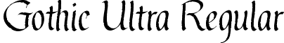 Gothic Ultra Regular font - gothic_ultra_tt.ttf
