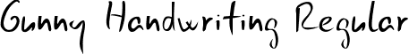 Gunny Handwriting Regular font - scrgunny.ttf