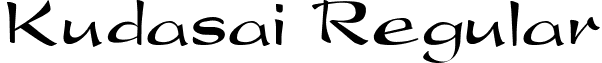 Kudasai Regular font - kudasai.ttf