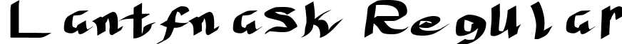 Lantfnask Regular font - Lantfnas.ttf