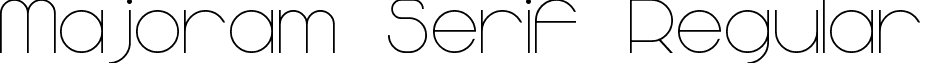 Majoram Serif Regular font - Majoram_Serif.ttf