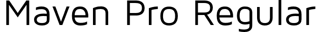 Maven Pro Regular font - Maven Pro Regular.otf
