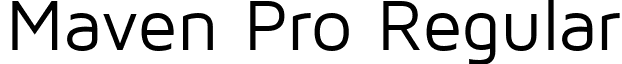 Maven Pro Regular font - MavenPro-Regular.ttf
