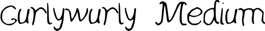 curlywurly Medium font - curlywurly.ttf