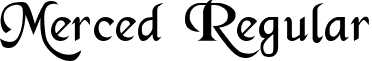 Merced Regular font - mercedes.ttf