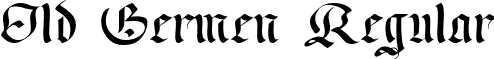 Old Germen Regular font - Old_germ.ttf