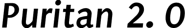 Puritan 2. 0 font - Puritan_Bold_Italic.otf