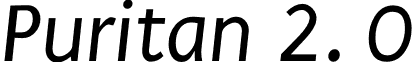 Puritan 2. 0 font - Puritan_Italic.otf