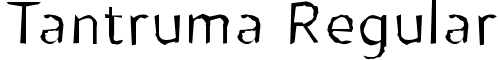 Tantruma Regular font - Tantruma.ttf