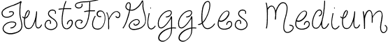JustForGiggles Medium font - Just For Giggles Skinny.ttf