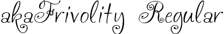 akaFrivolity Regular font - akaFrivolity.ttf