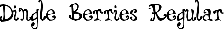 Dingle Berries Regular font - dingleSW.ttf