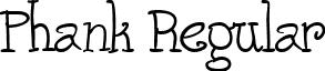 Phank Regular font - PHANRG__.TTF