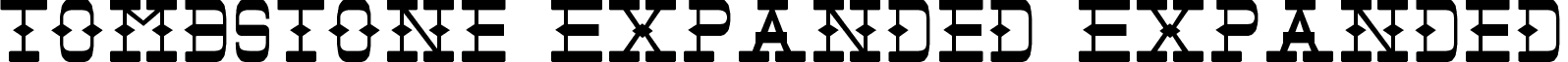 Tombstone Expanded Expanded font - Tombv2e.ttf