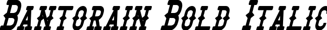 Bantorain Bold Italic font - Bantorain Bold Italic.otf