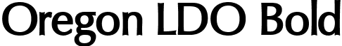 Oregon LDO Bold font - Oregon LDO Bold.ttf