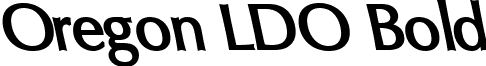 Oregon LDO Bold font - Oregon LDO Sinistral Bold.ttf