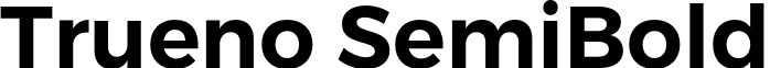 Trueno SemiBold font - TruenoSBd.otf