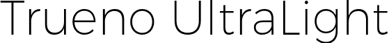 Trueno UltraLight font - TruenoUltLt.otf