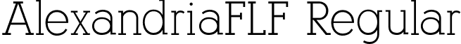 AlexandriaFLF Regular font - AlexandriaFLF.ttf