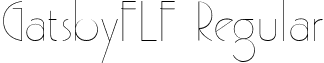 GatsbyFLF Regular font - GatsbyFLF.ttf