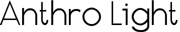 Anthro Light font - Anthro2.ttf